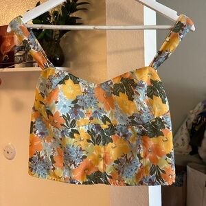 Abercrombie & Fitch - Floral Crop Top, size S